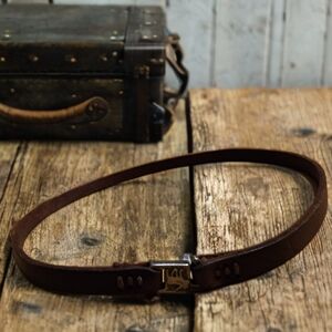 VINTAGE Abercrombie & Fitch leather "strap" necklace - ULTRA RARE